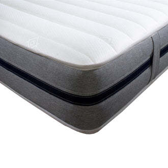 Starlight Beds™ – 8 Inch Deep All Foam Mattress with 7 Zone Support Foam and Memory Foam (STARLIGHT 07 - BLUE BAND)