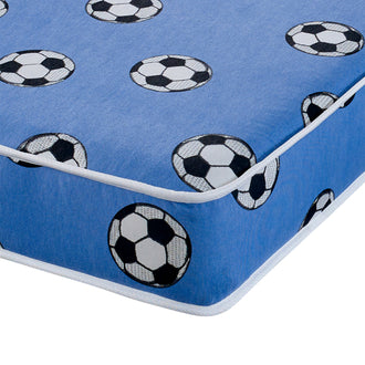 Starlight Beds™ | Children's 6" All Foam Blue Football Mattress