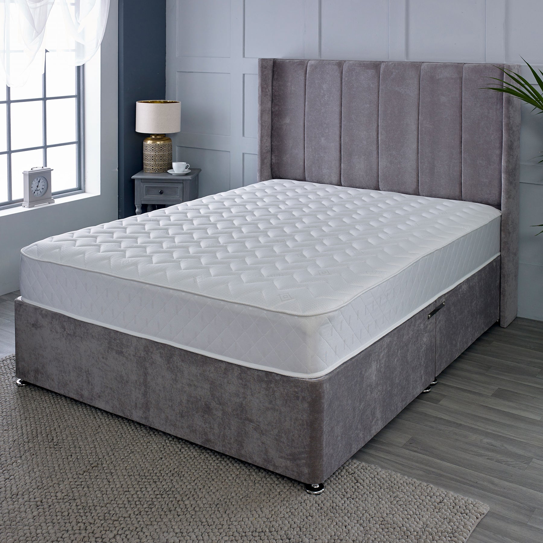 Starlight Beds 7.5" Deep Multi-Layer Memory foam and Open-Coil Spring Mattress
