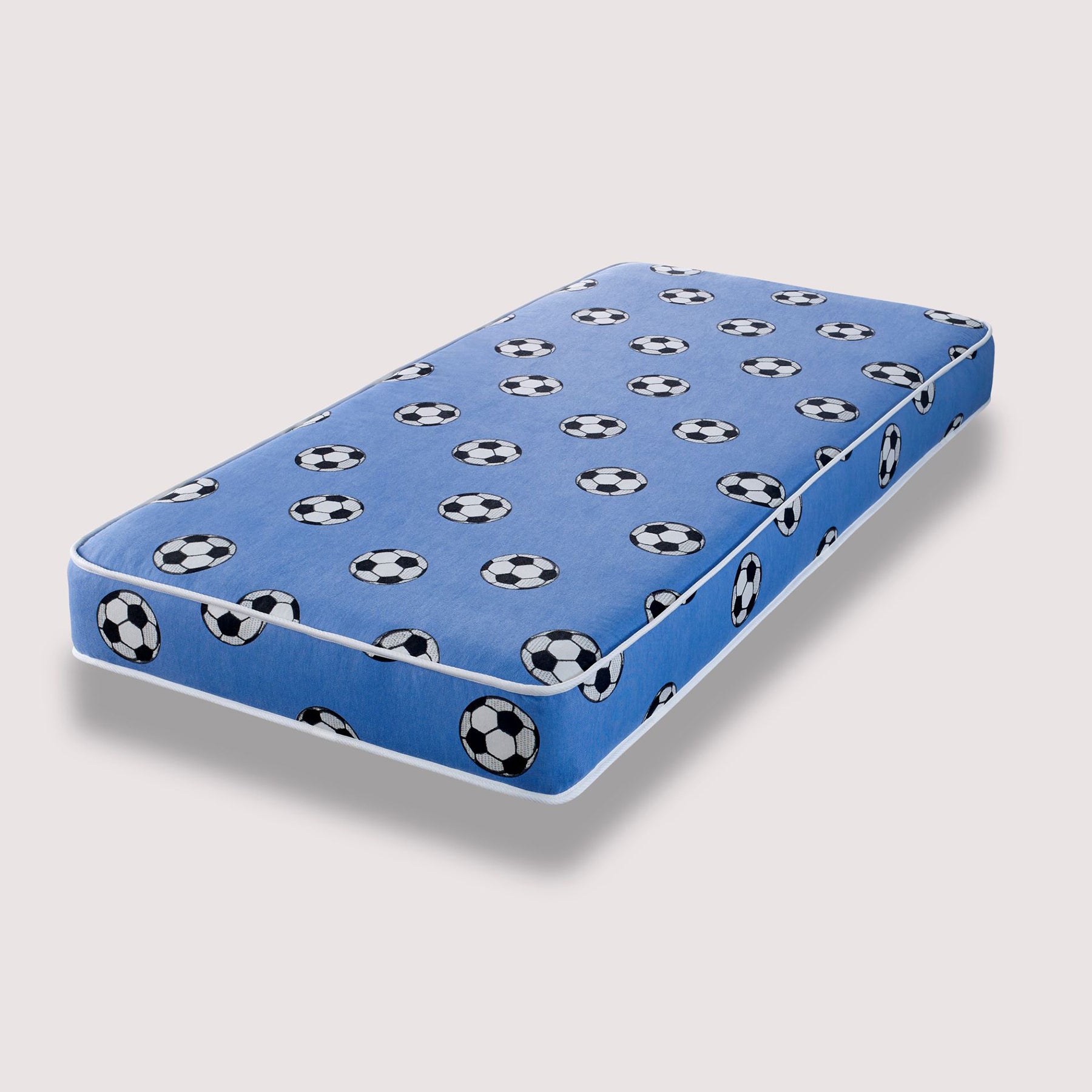 Starlight Beds™ | Children's 6" All Foam Blue Football Mattress