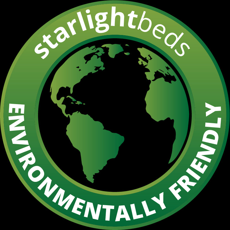 Starlight Beds 7.25" Deep Luxurious Cool Touch Big Bricks Quilting White Border with Memory Foam and Spring Mattress