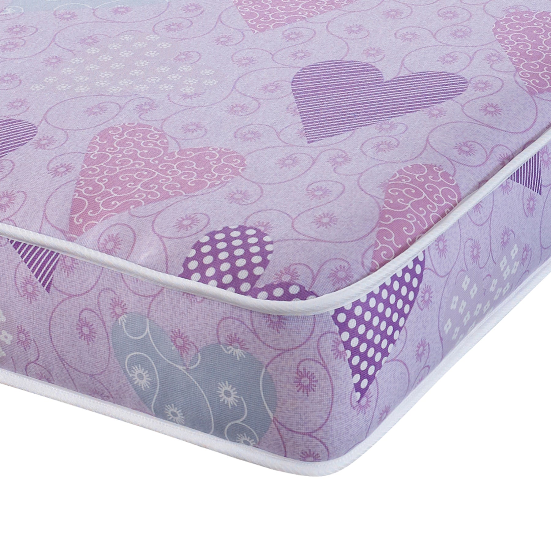 Starlight Beds™ | Children's Pink Hearts Foam Free Comfort Mattress