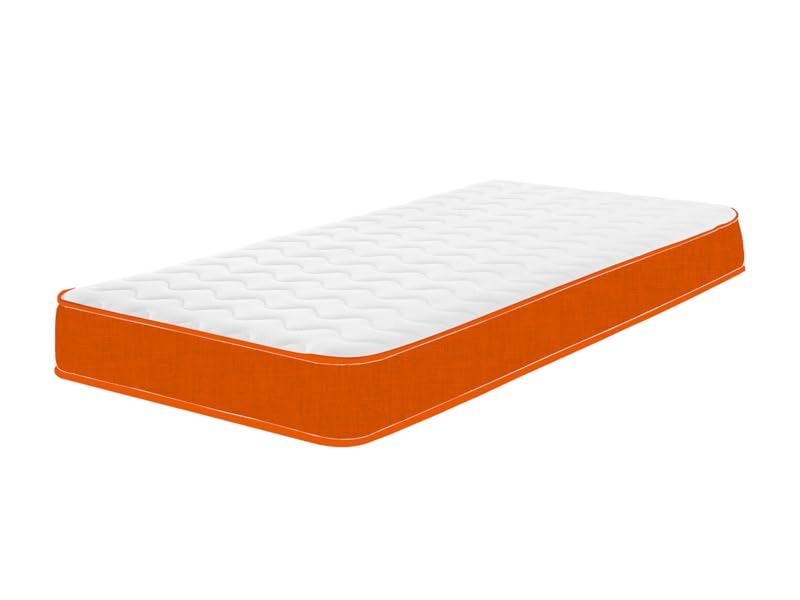 Starlight Beds™ Colours Range - Orange Memory Foam & Spring Children’s Mattress (18cm Deep)