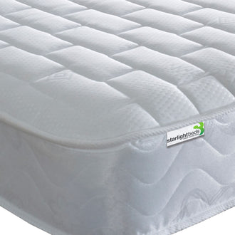 Starlight Beds™ Value Range 7" Deep Deluxe Finish Sleeping Surface Memory Foam with Spring White Mattress