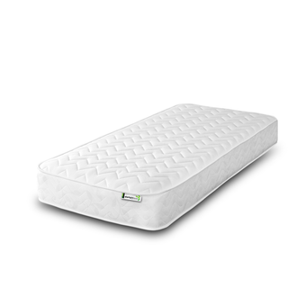 Starlight Beds™ Hydra White Zig-Zag Hybrid Mattress – Affordable Memory Foam & Open Coil Spring Comfort