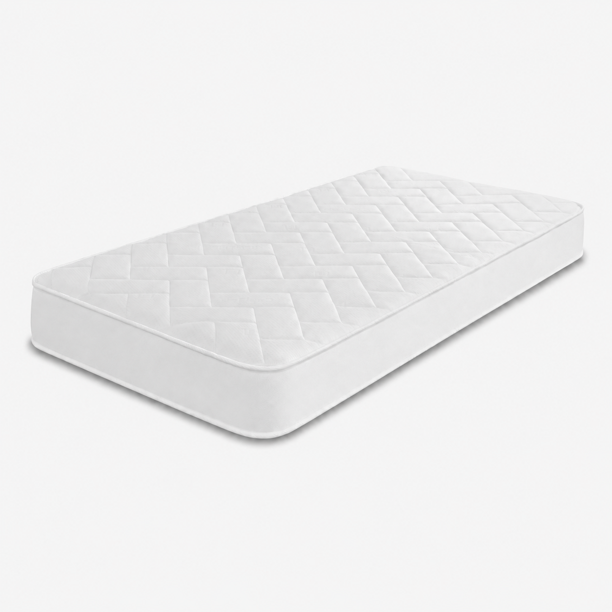Starlight Beds 7.25" Deep Luxurious Cool Touch Big Bricks Quilting White Border with Memory Foam and Spring Mattress