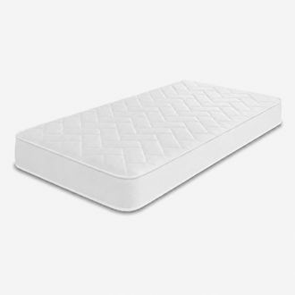 Starlight Beds 7.25" Deep Luxurious Cool Touch Big Bricks Quilting White Border with Memory Foam and Spring Mattress