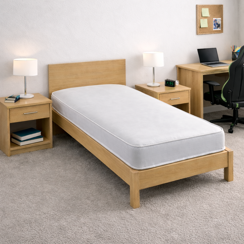 Contract Dual-Sided Memory Foam Open Coil Student Mattress