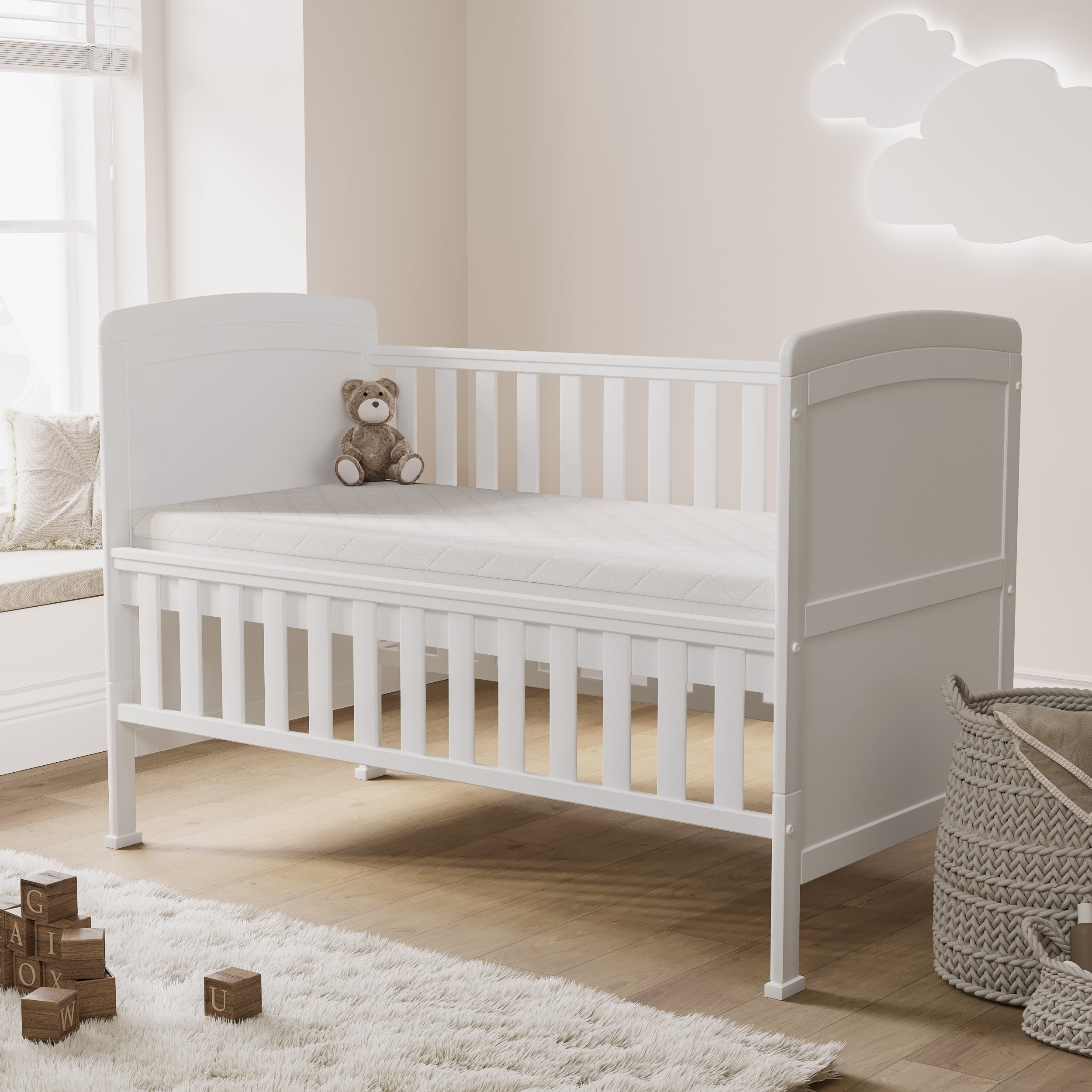 Starlight Babies 5 cm Deep Classic Cot Mattress, 70cm by 140cm