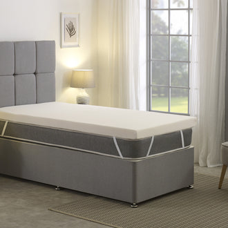 Starlight Beds Memory Foam Mattress Topper – 2" with Removable Washable Cover