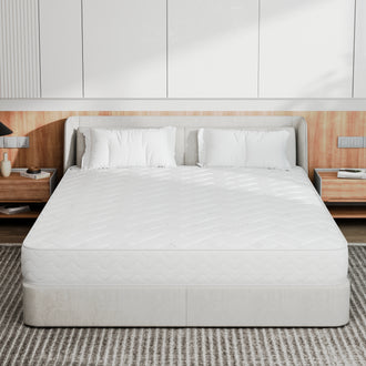 Starlight Beds™ Value Range 7" Deep Deluxe Finish Sleeping Surface Memory Foam with Spring White Mattress
