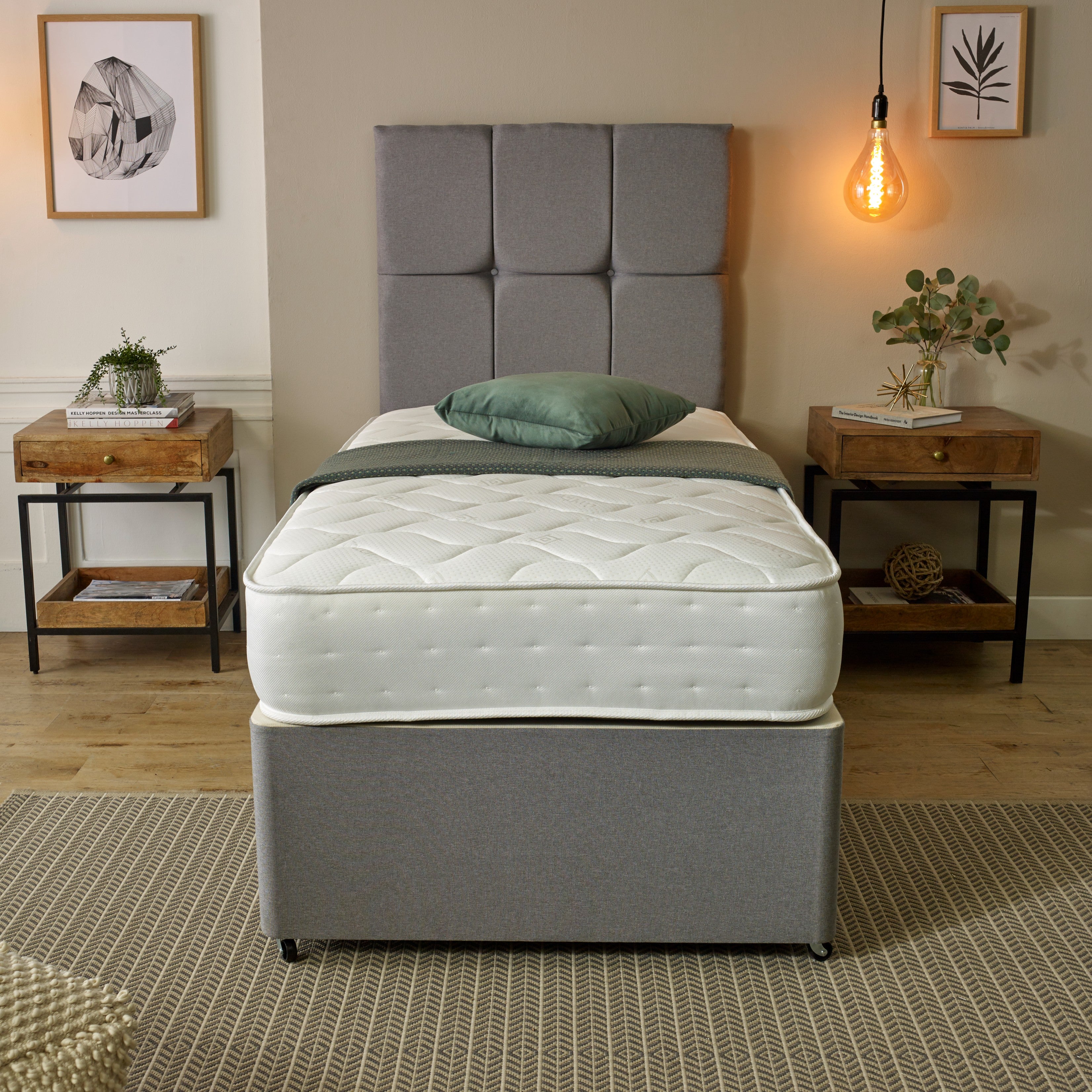 Starlight Beds 22cm Deep Handle with Memory foam and 1000 Pocket Spring Mattress