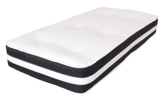 Starlight Beds™ 8" Deep Tufted Hybrid Memory Foam & Spring Mattress – Premium Comfort with Black & White 3D Airflow Border