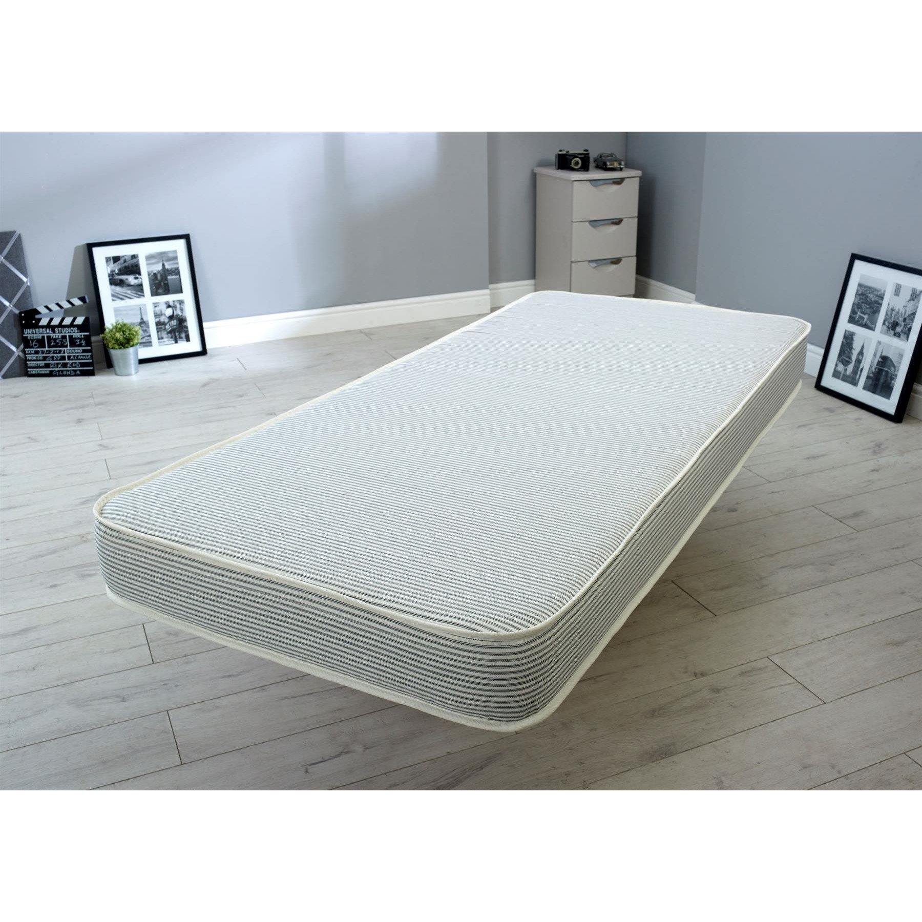 Starlight Beds Atlas Stamford Stripe Dual Sided 7" Inch All Foam No Spring Reflex Foam Mattress - Starlight Beds™