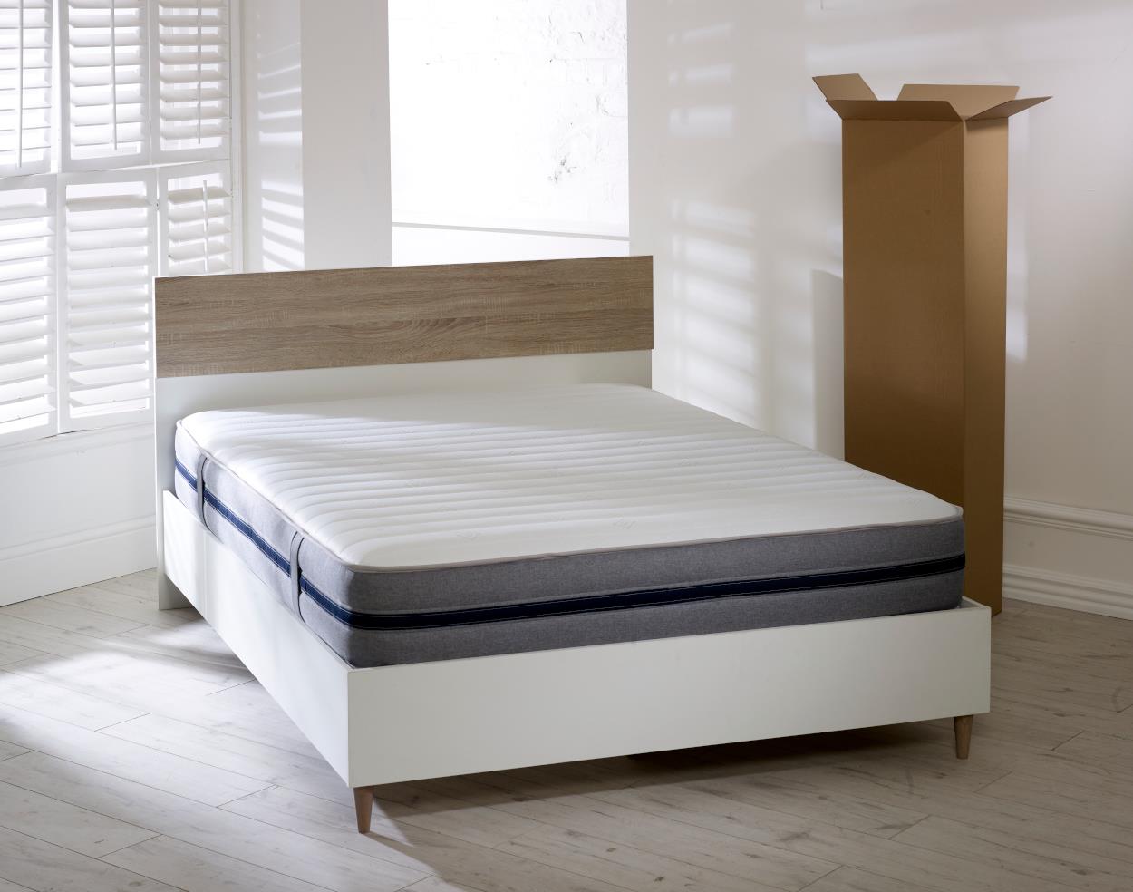 Starlight Beds™ – 8 Inch Deep All Foam Mattress with 7 Zone Support Foam and Memory Foam (STARLIGHT 07 - BLUE BAND)