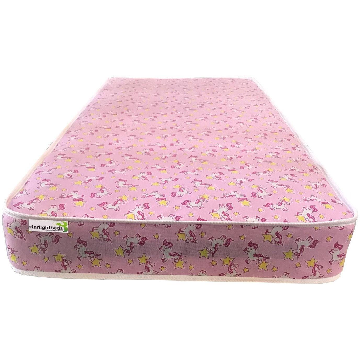 Starlight Beds Aires Children's Pink Unicorn Spring Mattress - Starlight Beds™