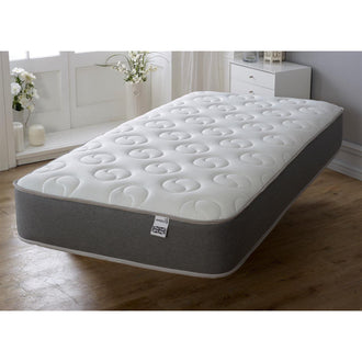 Starlight Beds Ying Yang 9 Inch Deep Sprung Memory Foam Mattress Finished with a Luxurious Soft Cool Touch Top Panel and Grey Border - Starlight Beds™