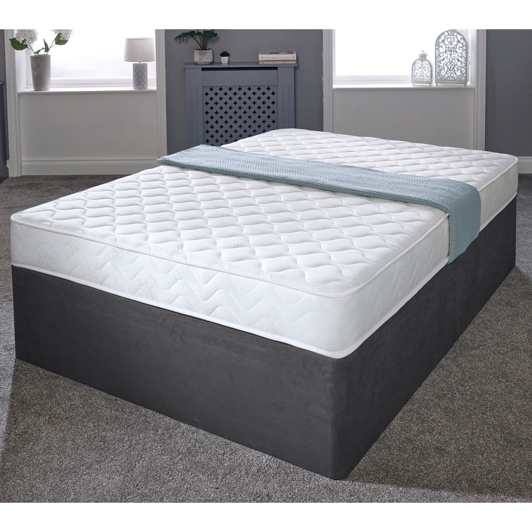 Starlight Beds™ Value Range 7" Deep Poly Fiber Open Coil Affordable Spring Mattress