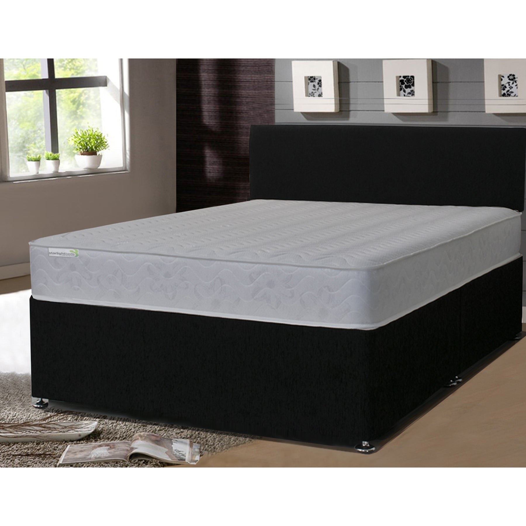 Starlight Beds™ 6.5" Deep Cool Touch Fabric Semi-Orthopedic Anti-Dust Spring Mattress for Every Age