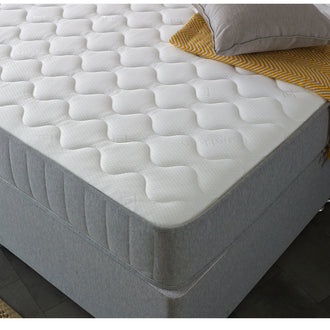 Starlight Beds 9" Deep Open Coil Stylish Grey Border Comfort Finish Memory Foam and Spring Mattress